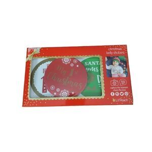 NEW LIL PEACH CHRISTMAS BELLY STICKERS